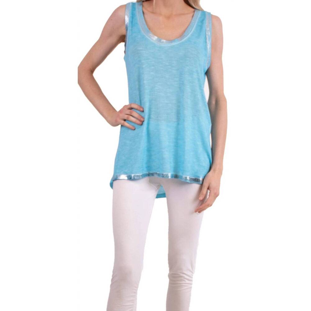 NEW GIGI MODA lunia tank in turquoise